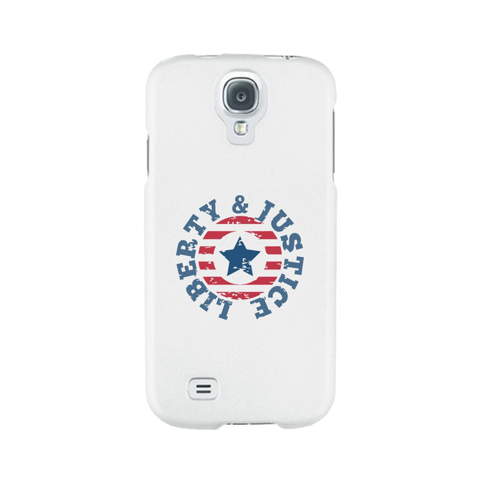 Liberty & Justice White Phone Case