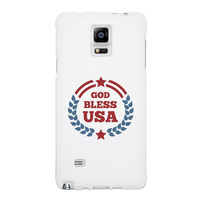 God Bless Usa White Phone Case