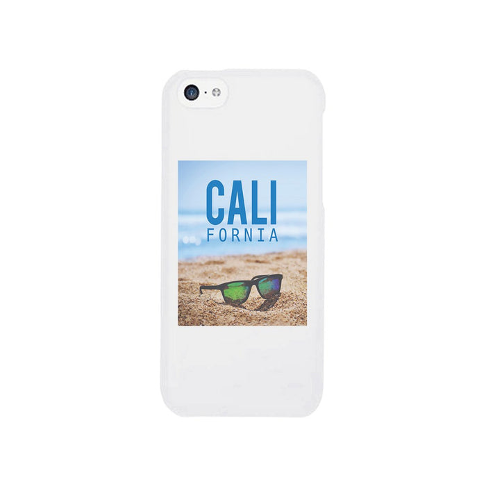 California Beach Sunglass White Phone Case