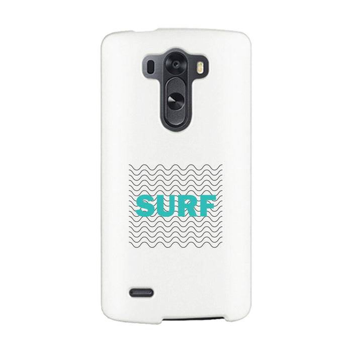 Surf Waves White Phone Case