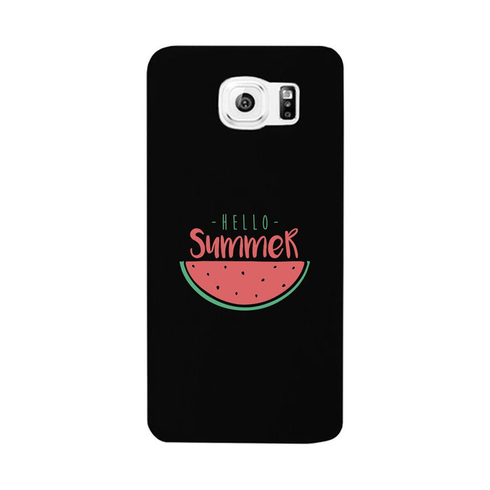 Hello Summer Watermelon Black Phone Case
