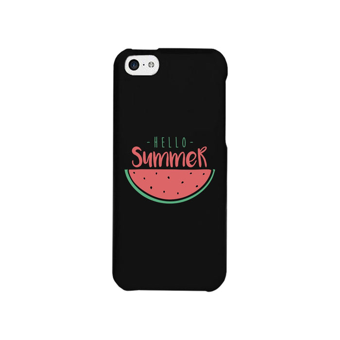 Hello Summer Watermelon Black Phone Case
