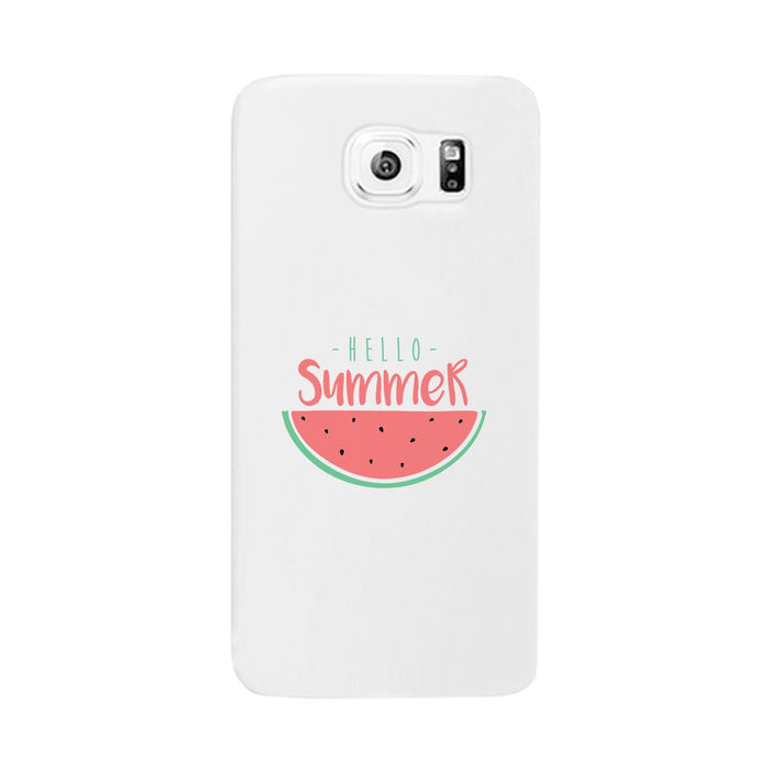 Hello Summer Watermelon White Phone Case