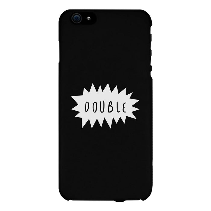 Double Trouble - Black Phone Case
