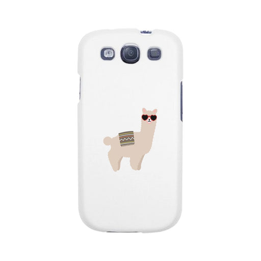 Llamas With Sunglasses - White Phone Case