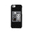 Trick-Or-Treat Skeleton Black Cat Black Phone Case