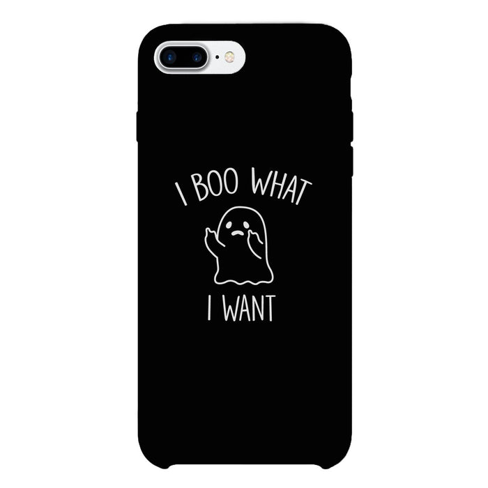 I Boo What I Want Ghost Black Phone Case