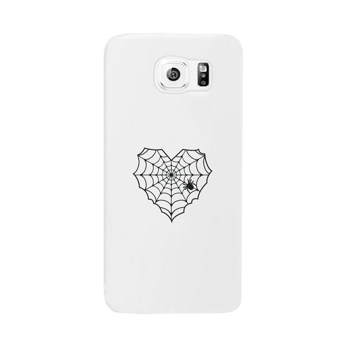 Heart Spider Web White Phone Case