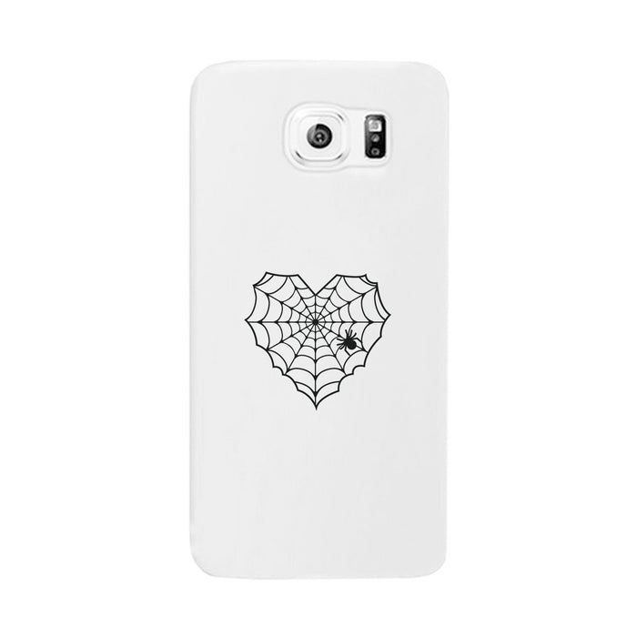 Heart Spider Web White Phone Case