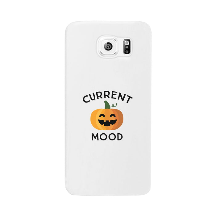 Pumpkin Current Mood White Phone Case