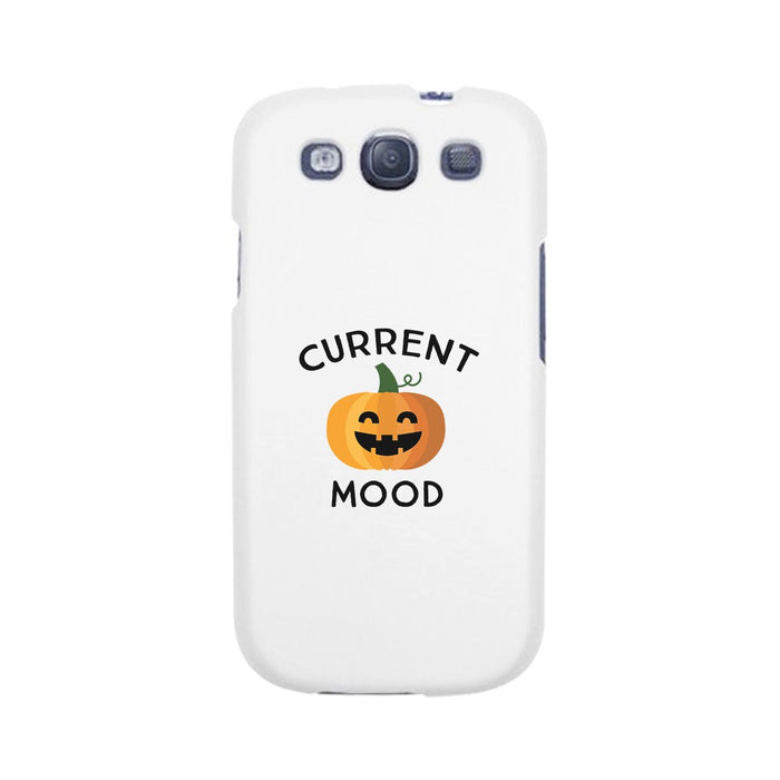 Pumpkin Current Mood White Phone Case