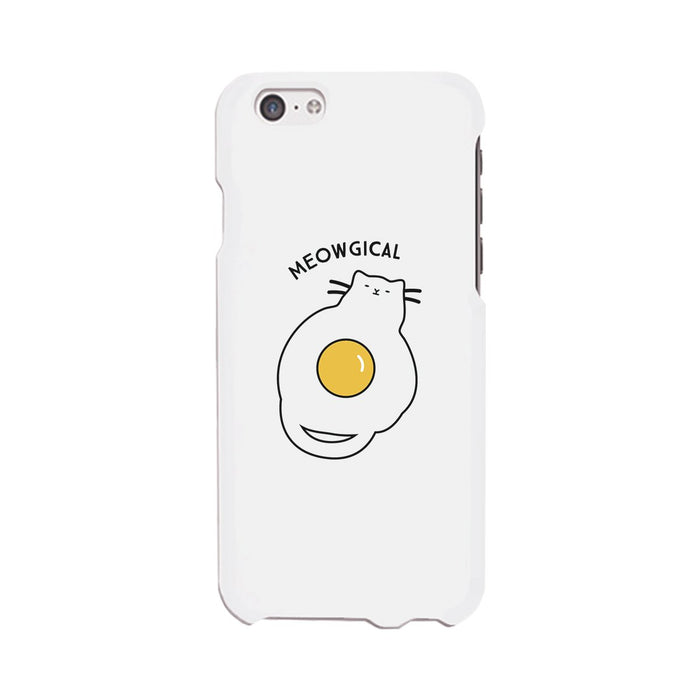 Meowgical Cat And Fried Egg White Phone Case