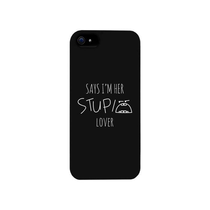 Her Stupid Lover-Left Black Phone Case