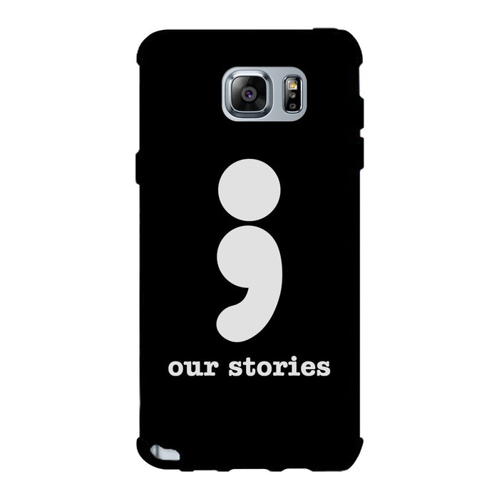 Our Stories-Left Black Phone Case