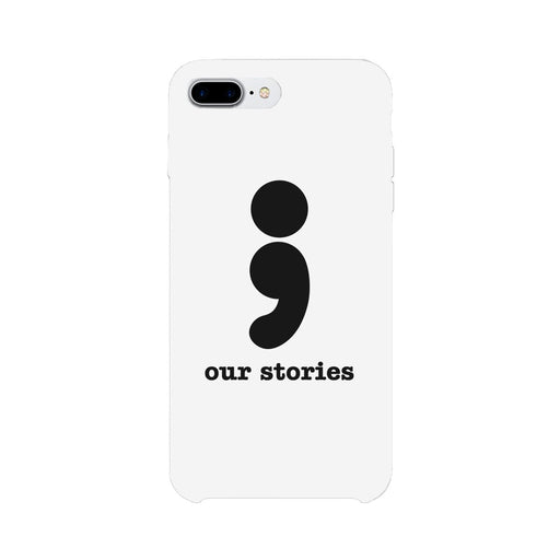 Our Stories-Left White Phone Case