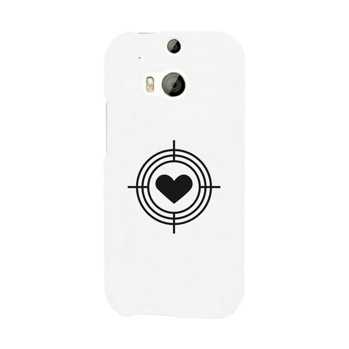 To Heart Target-Right White Phone Case