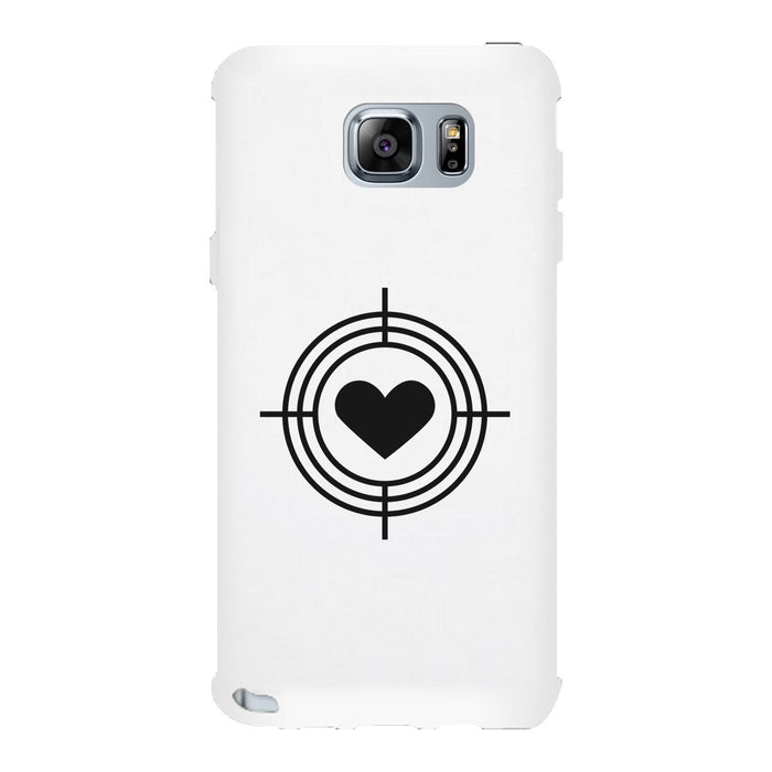 To Heart Target-Right White Phone Case