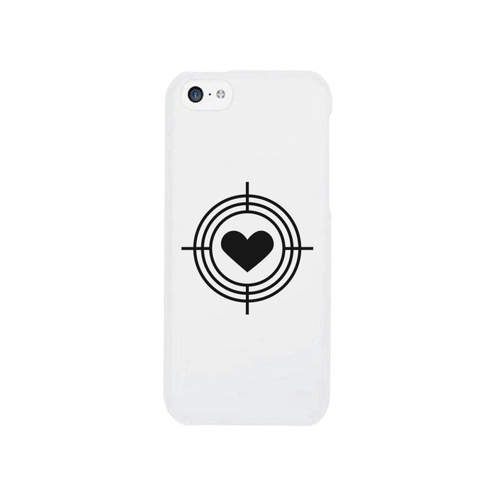 To Heart Target-Right White Phone Case