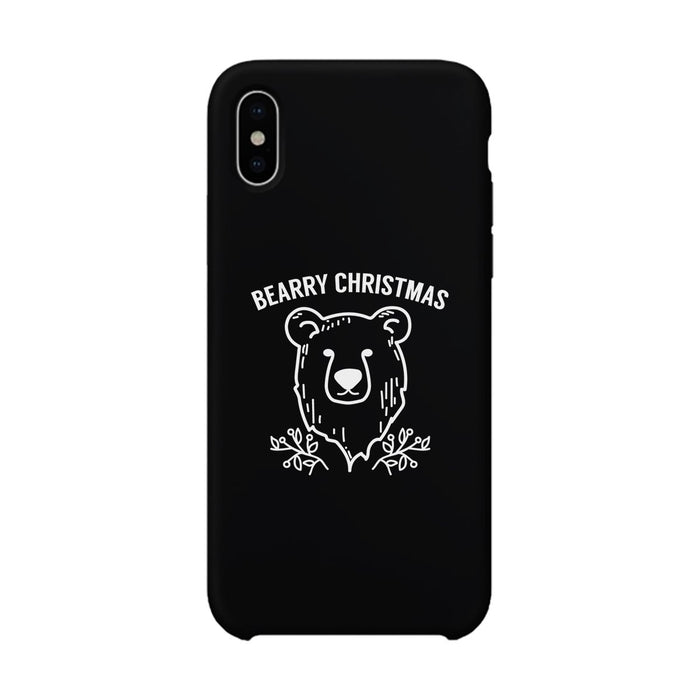 Bearry Christmas Bear Black Phone Case