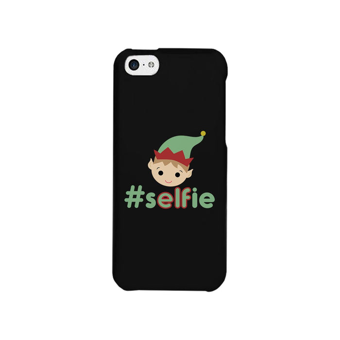 Hashtag Selfie Elf Black Phone Case