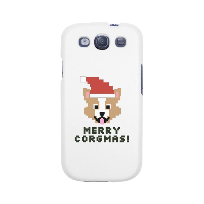 Merry Corgmas Corgi White Phone Case