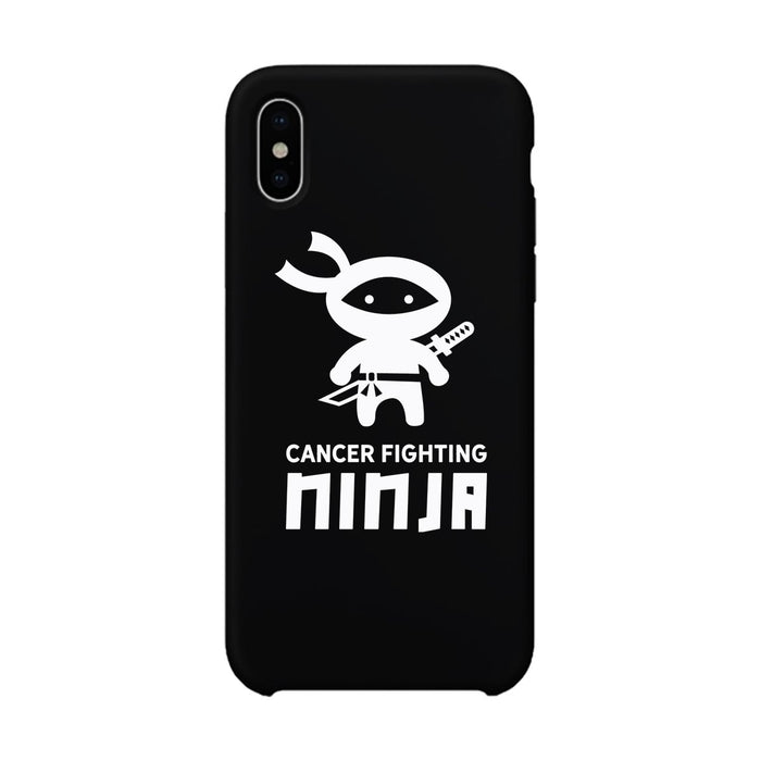 Cancer Fighting Ninja Black Phone Case