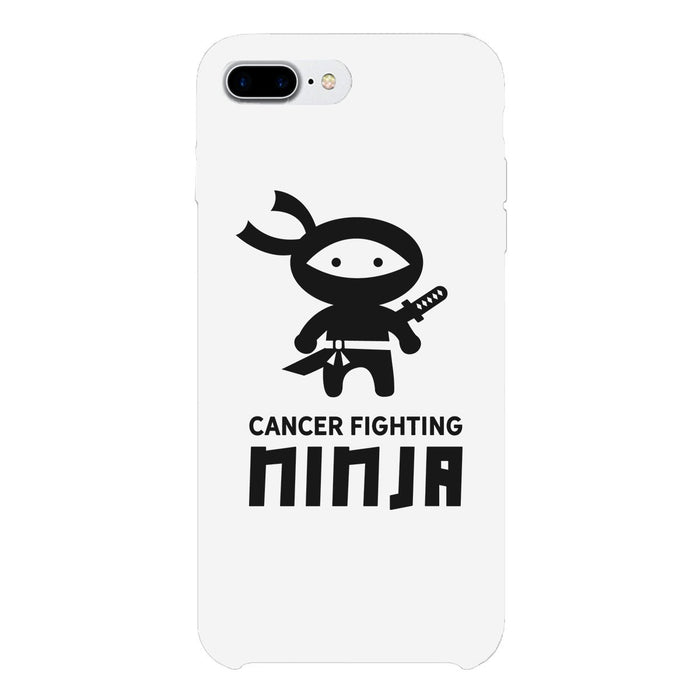 Cancer Fighting Ninja White Phone Case