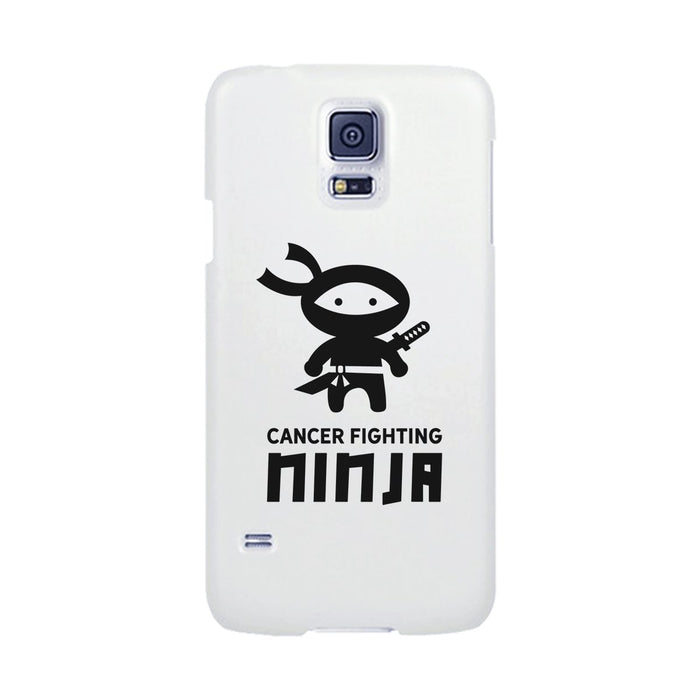 Cancer Fighting Ninja White Phone Case