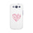 Pink Ribbon Heart White Phone Case