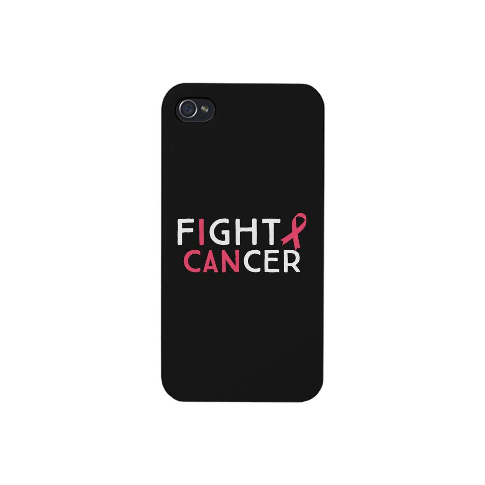 Fight Cancer I Can Black Phone Case