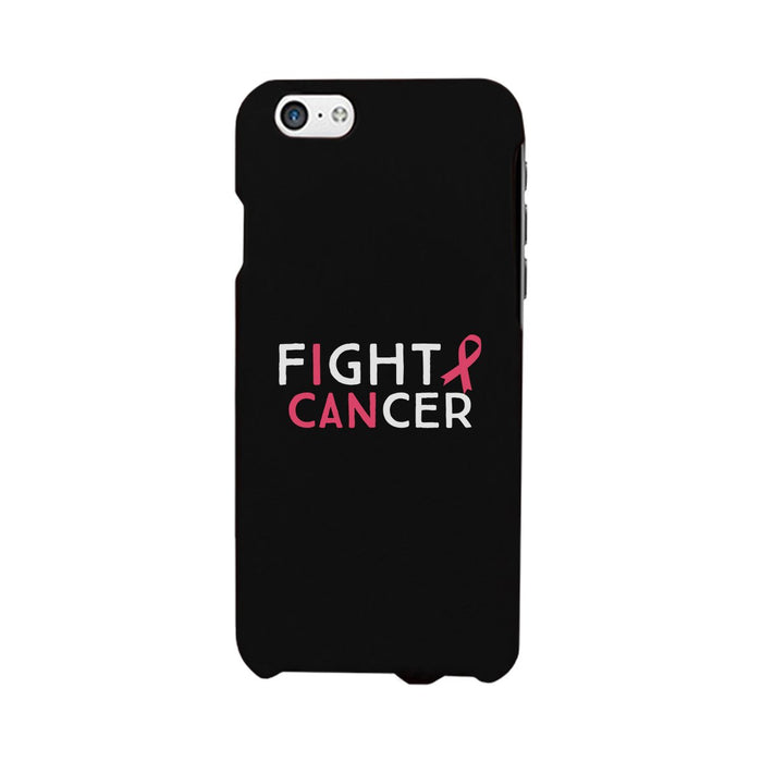 Fight Cancer I Can Black Phone Case