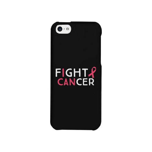 Fight Cancer I Can Black Phone Case