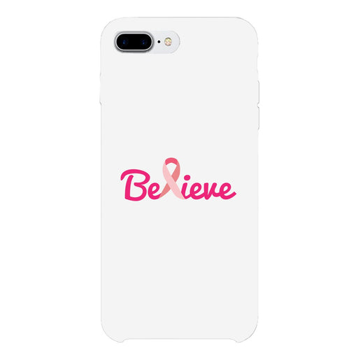 Believe Breast Cancer Awareness White Phone Case