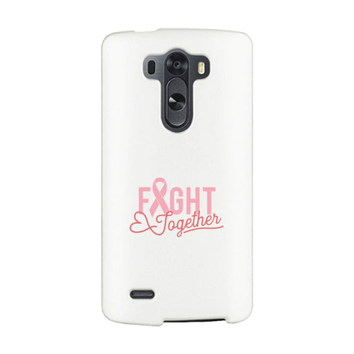 Fight Together Breast Cancer Awareness White Phone Case