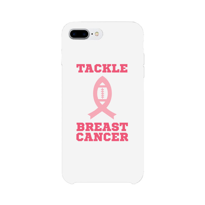 Tackle Breast Cancer Football White Phone Case