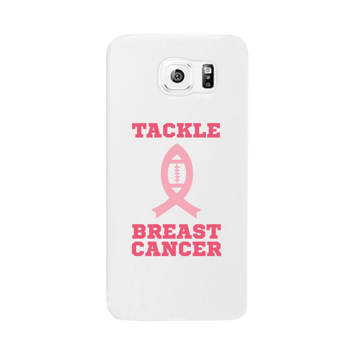Tackle Breast Cancer Football White Phone Case