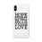 Hope Strength Faith Courage Love Breast Cancer White Phone Case