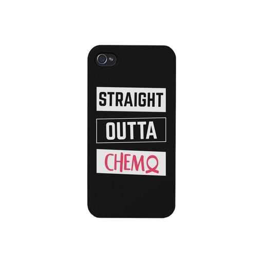 Straight Outta Chemo Breast Cancer Black Phone Case