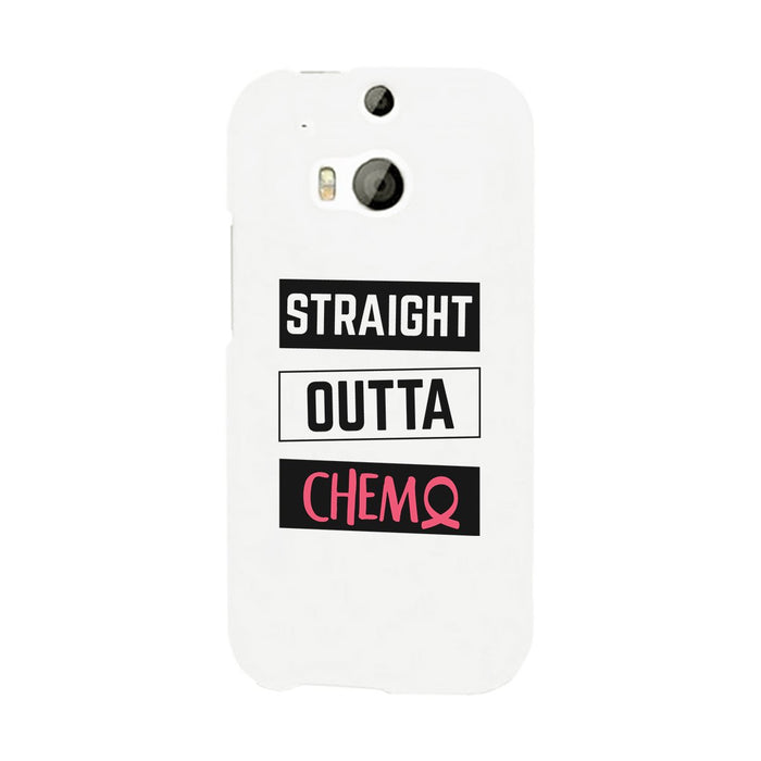Straight Outta Chemo Breast Cancer White Phone Case