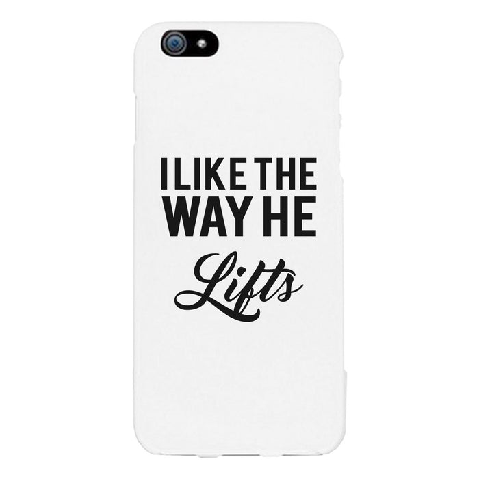 He Lifts-RIGHT Phone Case Cute Workout Gift Phone Case Slim Fit