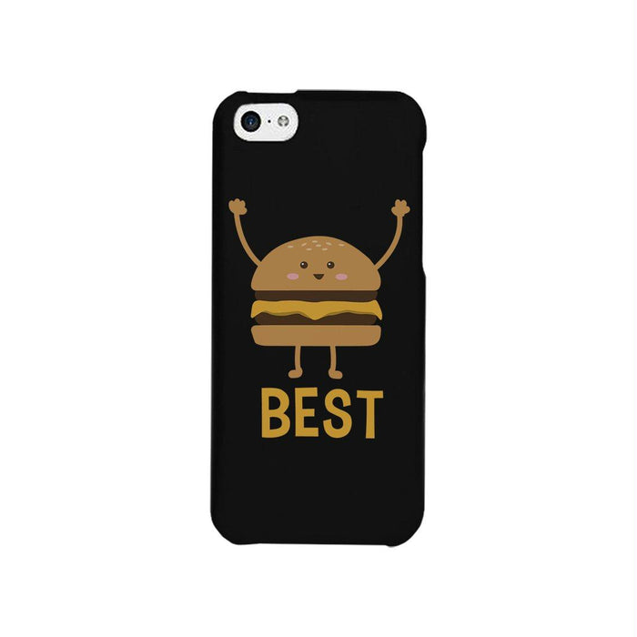 Hamburger and Fries BFF Matching Black Best Friend Phone Cases