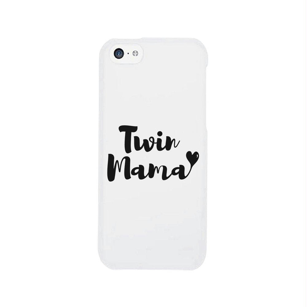 Twin Mama Phone Case Rubberized Grip Unique Mothers Gifts