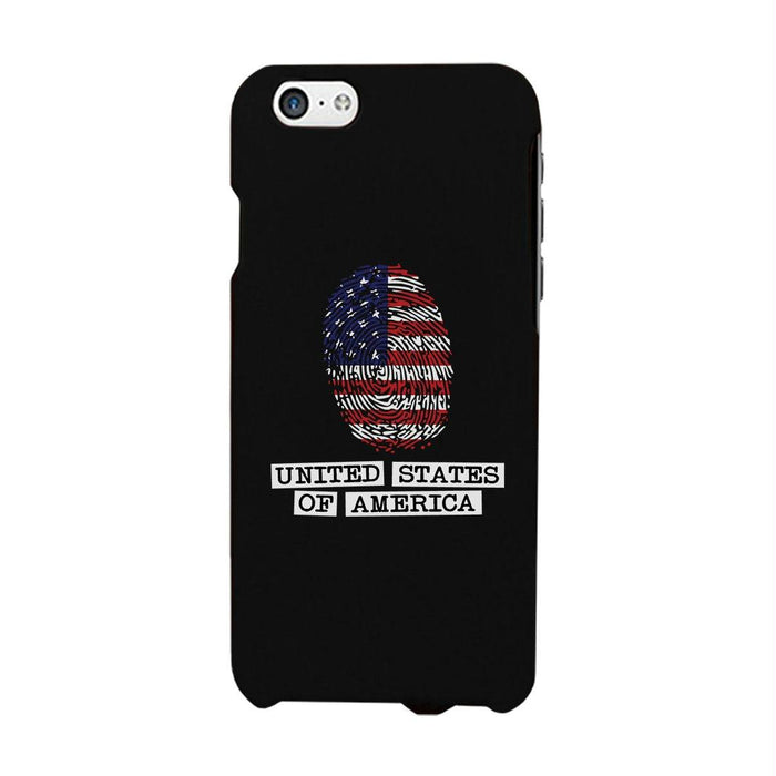 Fingerprint USA Flag Phone Case 4th of July Graphic Phone Cover