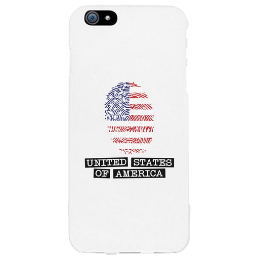 Fingerprint USA Flag Phone Case 4th of July Graphic Phone Cover