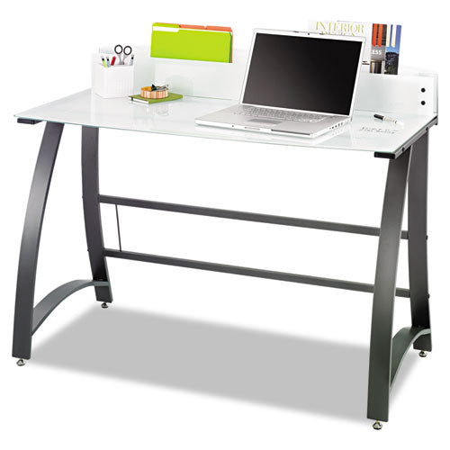 Xpressions 47" Computer Desk, 47" X 23" X 37", Frosted-black