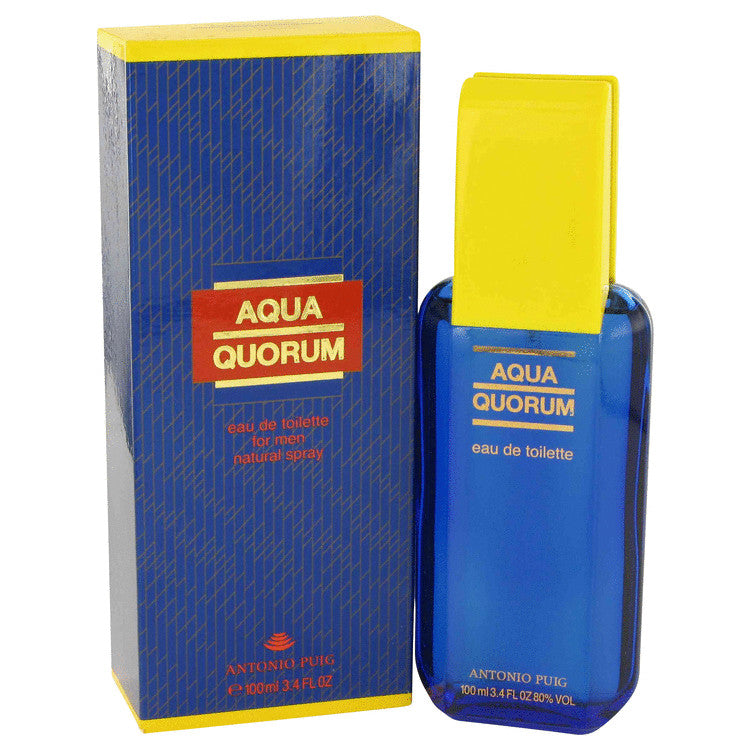 AQUA QUORUM by Antonio Puig Eau De Toilette Spray 3.4 oz for Men