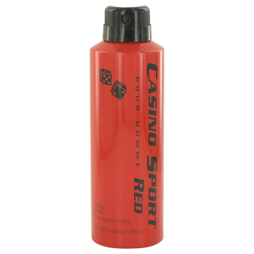 Casino Sport Red by Casino Perfumes Body Spray (No Cap) 6 oz for Men
