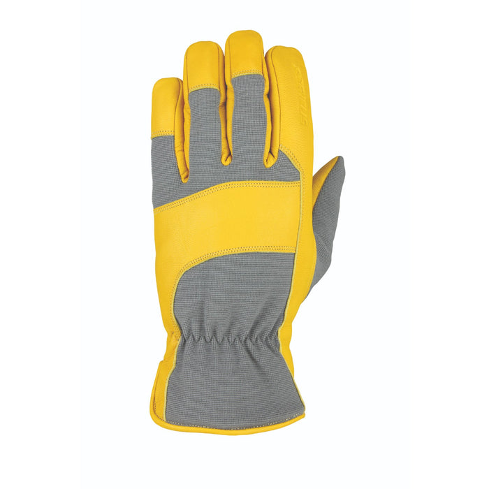 Heatwave Leather Glove Gray Tan Goatskin M