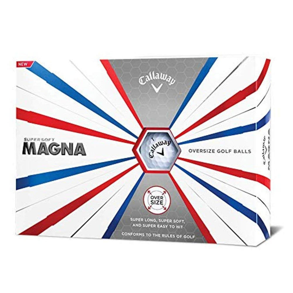 Callaway Golf Supersoft Magna Golf Balls - White - Dozen